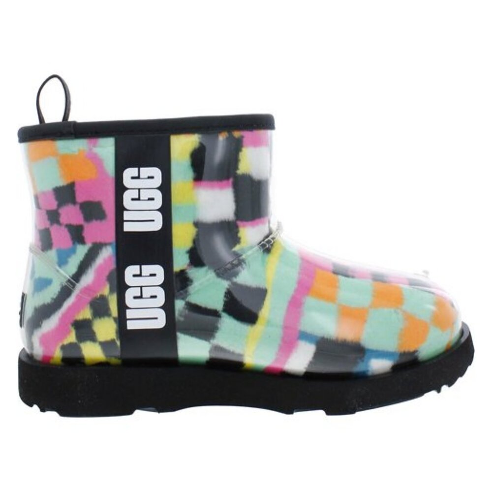 UGG® Kids Classic Clear Mini Checks Waterproof Boots Size 3
